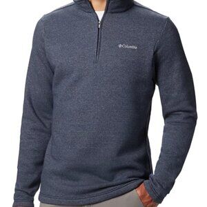 Men's Columbia Gray Quarter-Zip Pullover